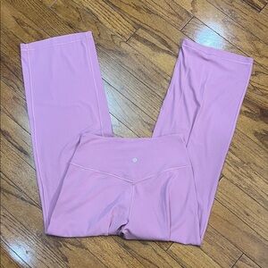 84. Lululemon align high rise wide leg Nulu flares purple size 8